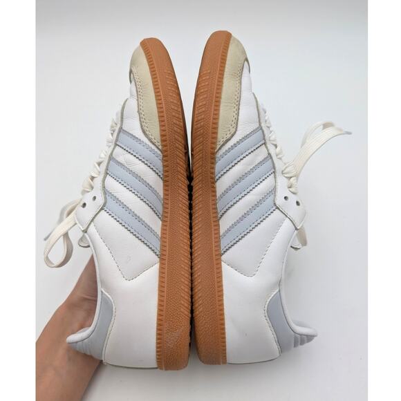 Adidas Samba OG Wonder Sneakers Shoes Women's Cloud White/Halo Blue Size US7.5 - Picture 5 of 13
